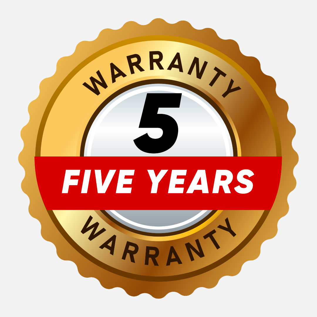 5-Year Warranty